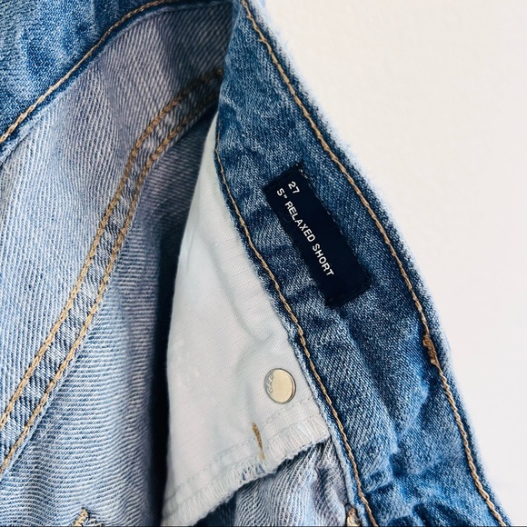 VTG GAP Distressed Midi Bermuda Jean Shorts - Picture 7 of 12